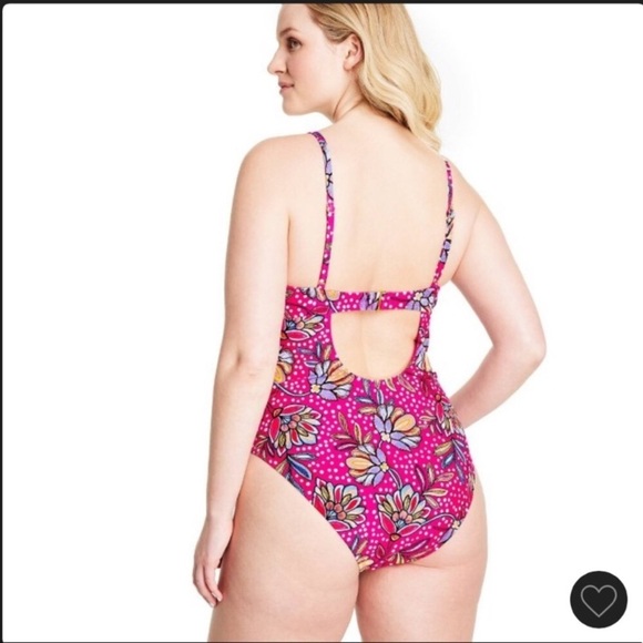 Floral Print Front Cutout One Piece Swimsuit - Tabitha Brown for Target ? - Picture 5 of 16